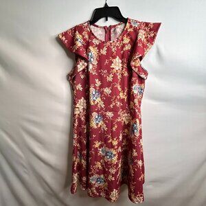 Xhilaration Women's Floral Dress Large
